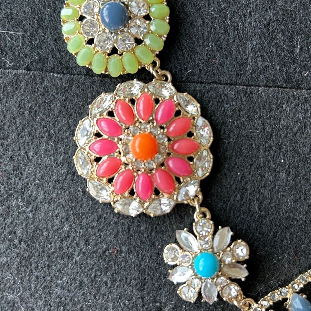 Multi-Stone Statement Necklace - image 2